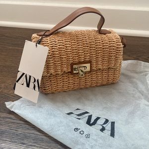 Zara woven bag